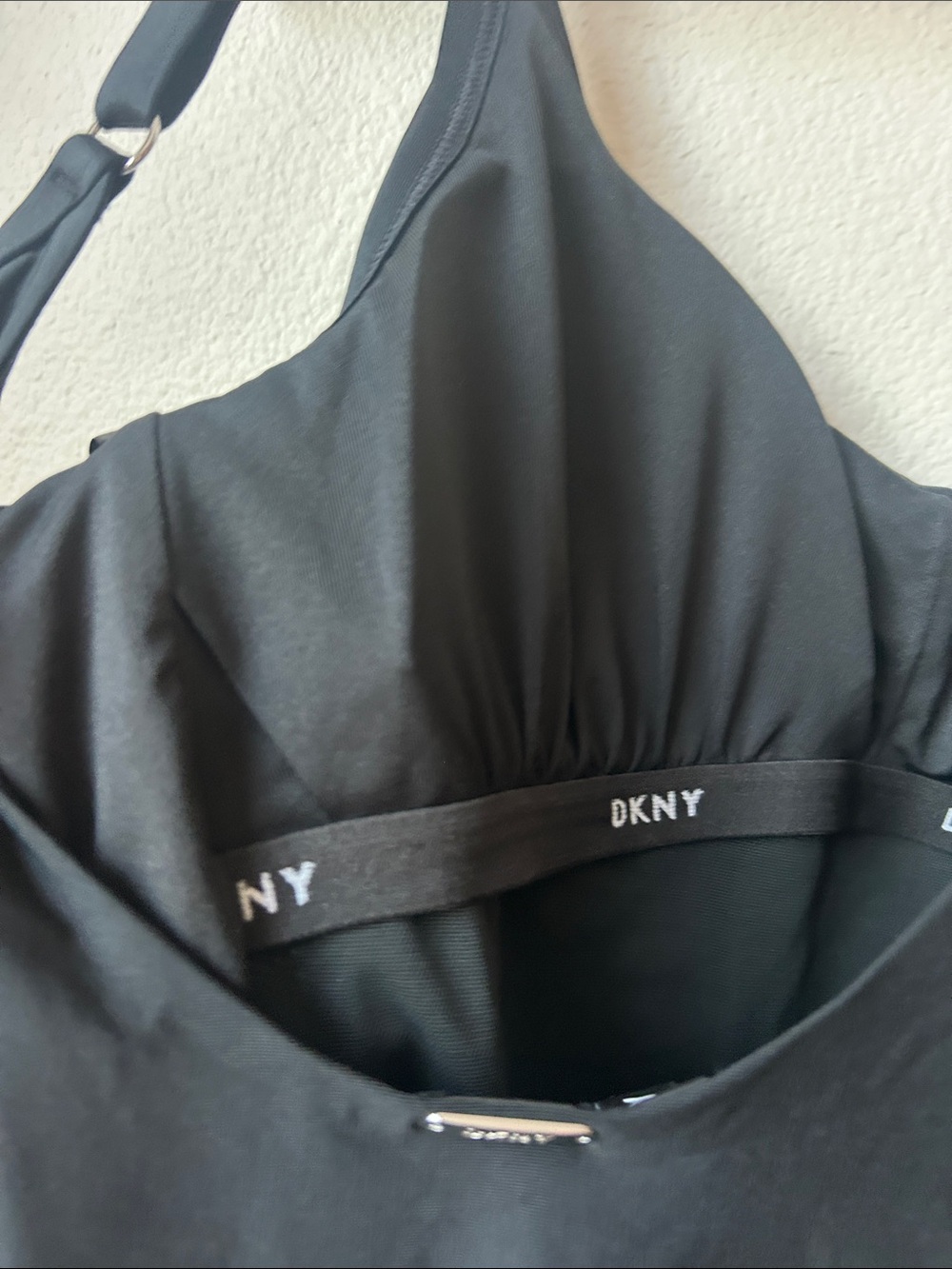 Dkny Black One-Piece Swimsuit with Side Stud Detail - Picture 4 of 6